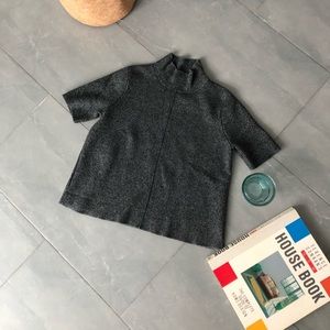 Crop High Neck Zara Knit